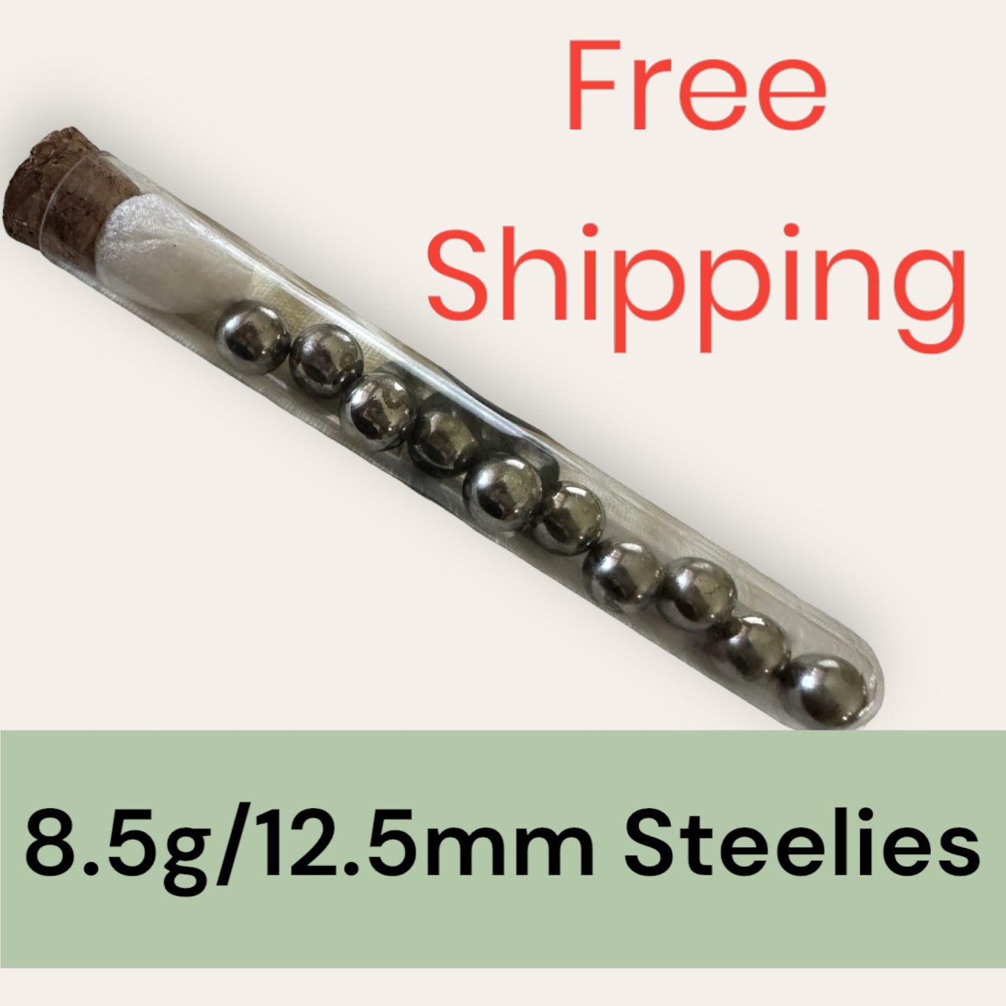 Set of 10 Steel Balls-12.5mm, 8.5g