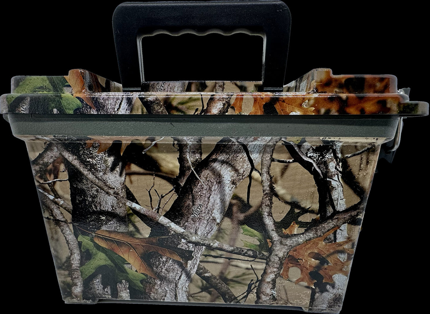 Custom Camo Ammo/Lunch/Tackle/Tool Box-.30 Caliber Size & 16 oz. Thermos