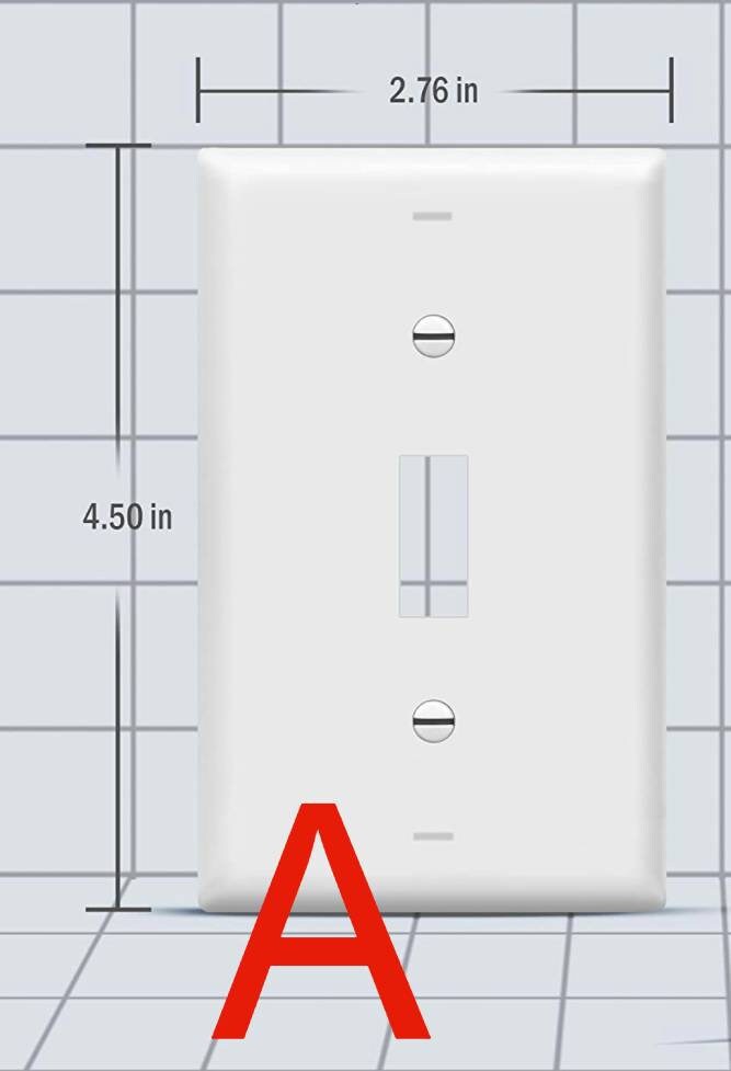 Marble Design Decorative Wall Plates-Unbreakable Thermoplastic Faceplate Cover for Receptacle Outlet Switch and Plugs