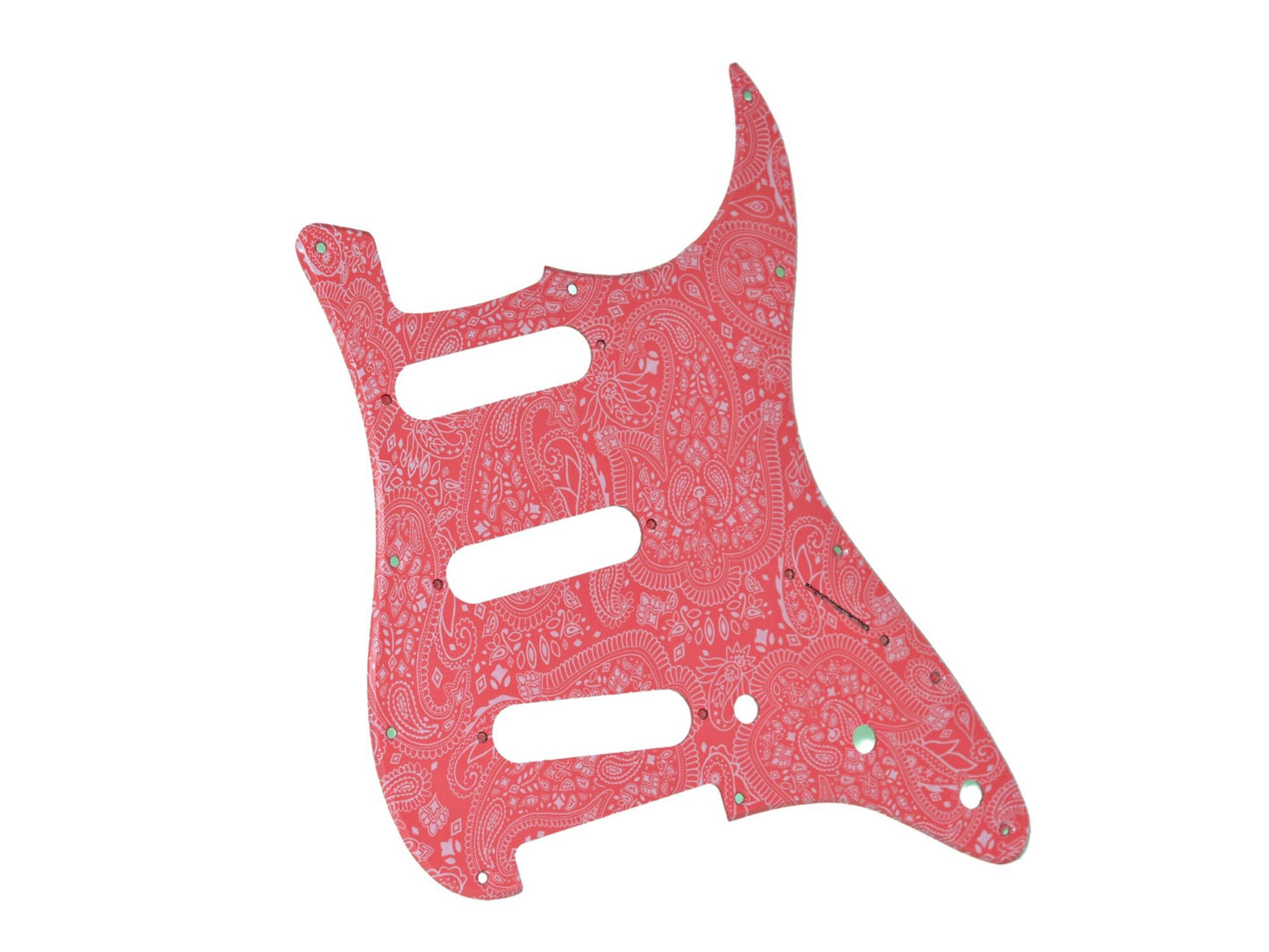 Custom Pink Paisley 11 Hole Stratocaster Standard Electric Guitar Pickguard