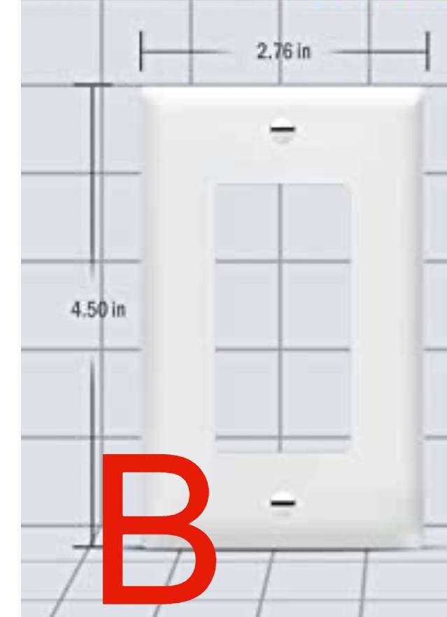 Marble Design Decorative Wall Plates-Unbreakable Thermoplastic Faceplate Cover for Receptacle Outlet Switch and Plugs