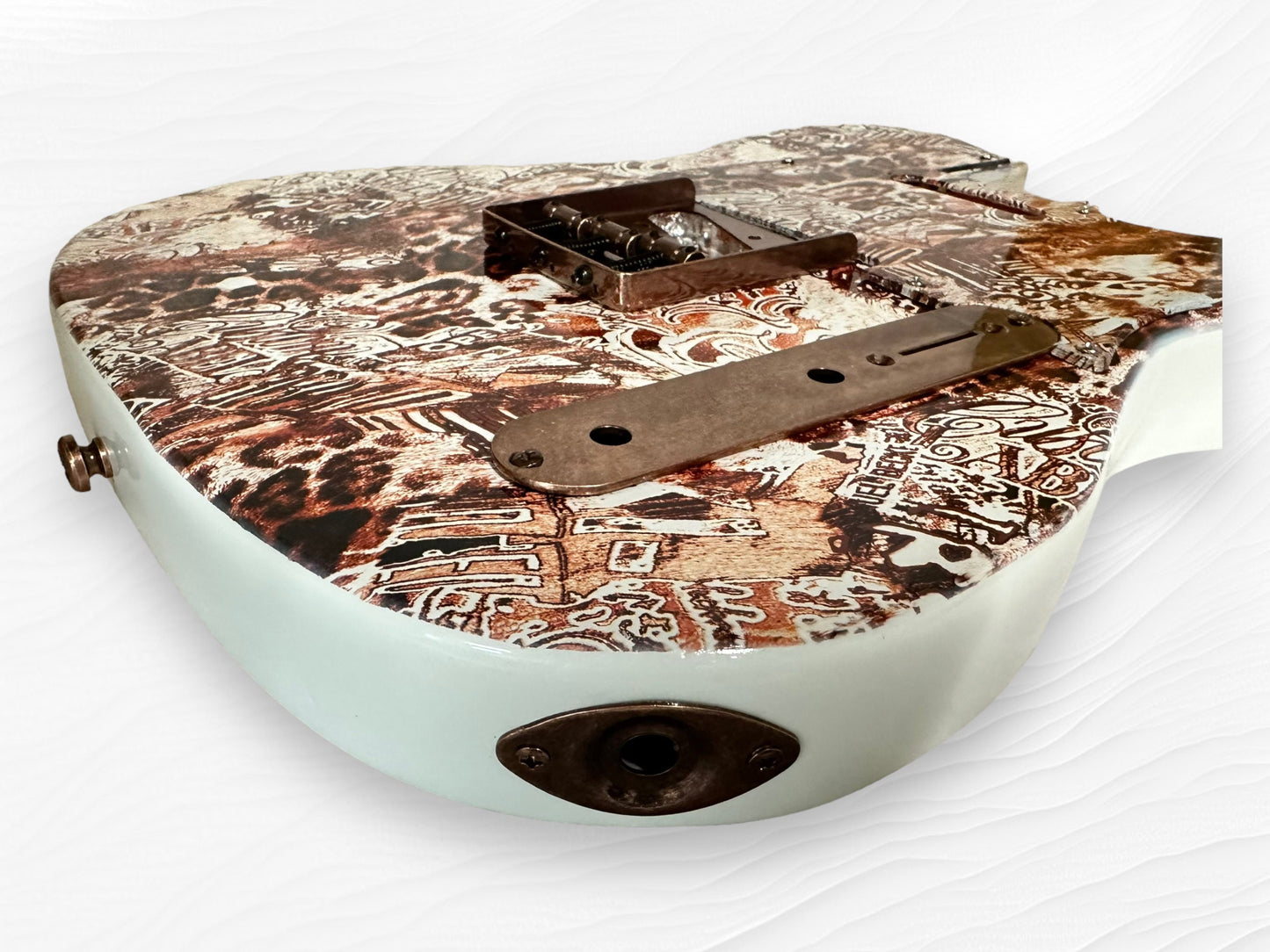 Fender Telecaster Body- Custom Leopard Print Body & Copper Hardware