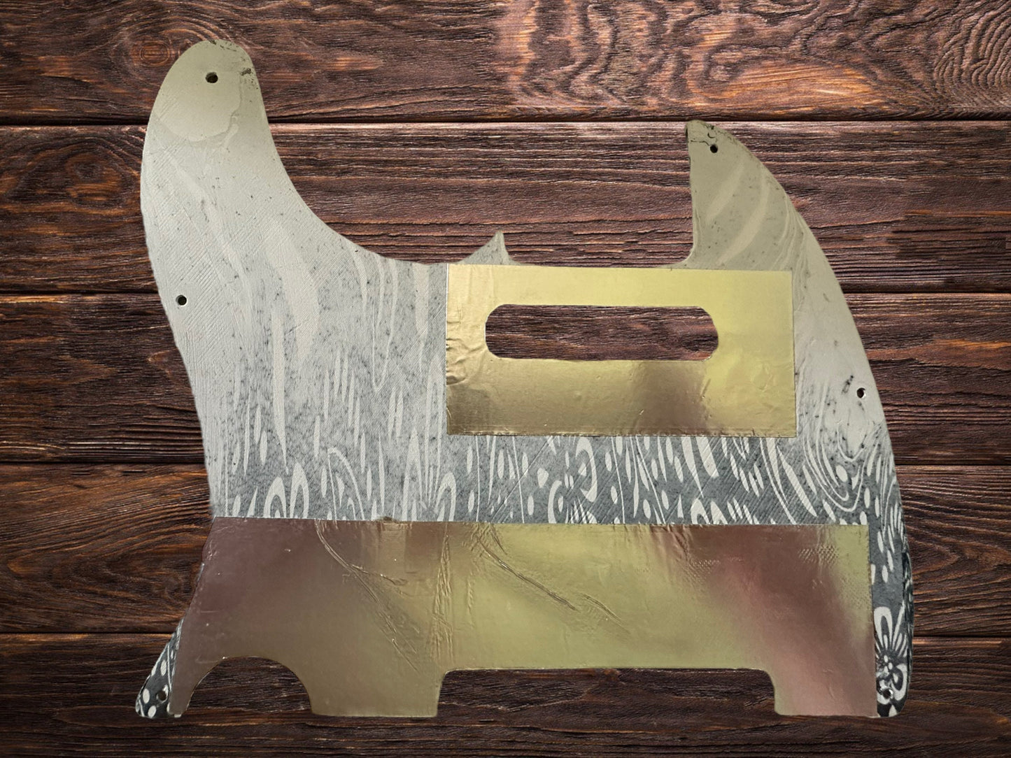 Custom Dark BLUE and paisley 8 hole Fender Telecaster Electric Guitar Pickguard