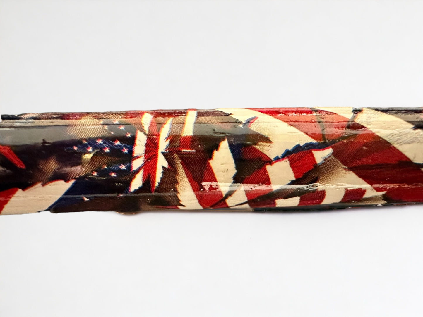 Custom Hickory 5B Drumsticks-American Flag and Subtle "420" Pattern