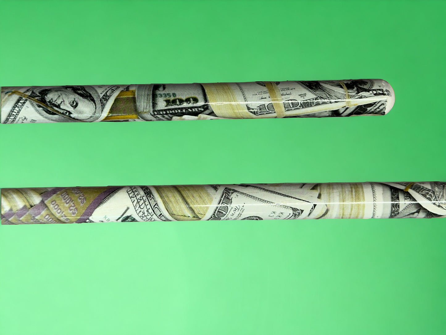 Custom Hickory 5A Drumsticks-Hundred Dollar Bills Pattern!