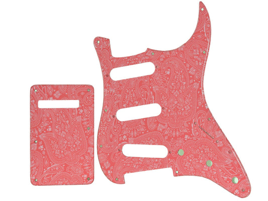 Custom Pink Paisley 11 Hole Stratocaster Standard Electric Guitar Pickguard