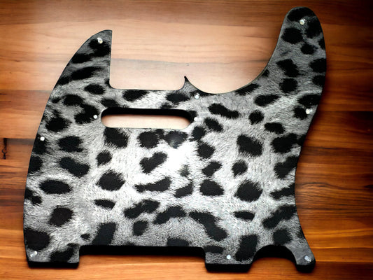 Custom Leopard Print  8 Hole  Fender Telecaster Electric Guitar Pickguard